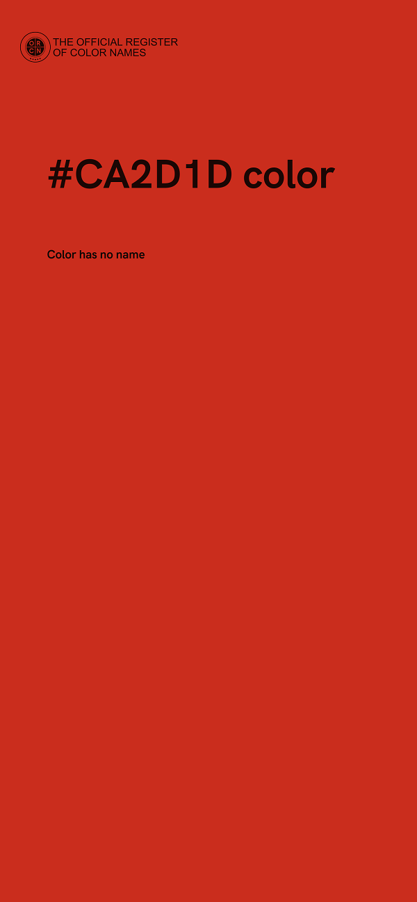 #CA2D1D color image