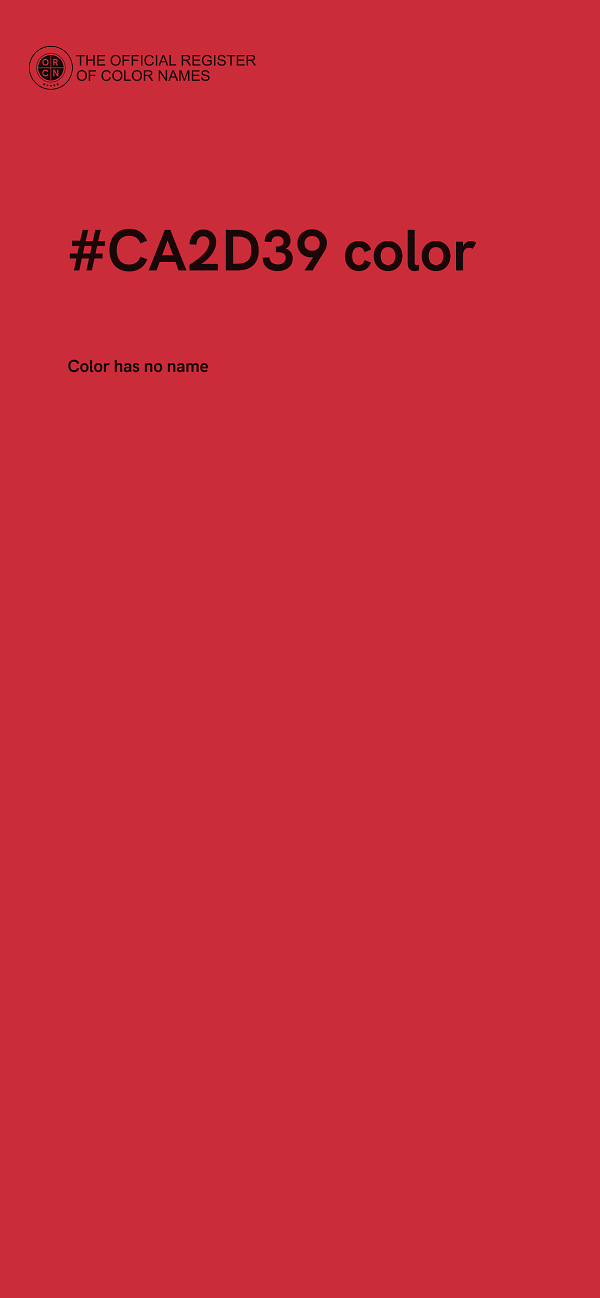 #CA2D39 color image