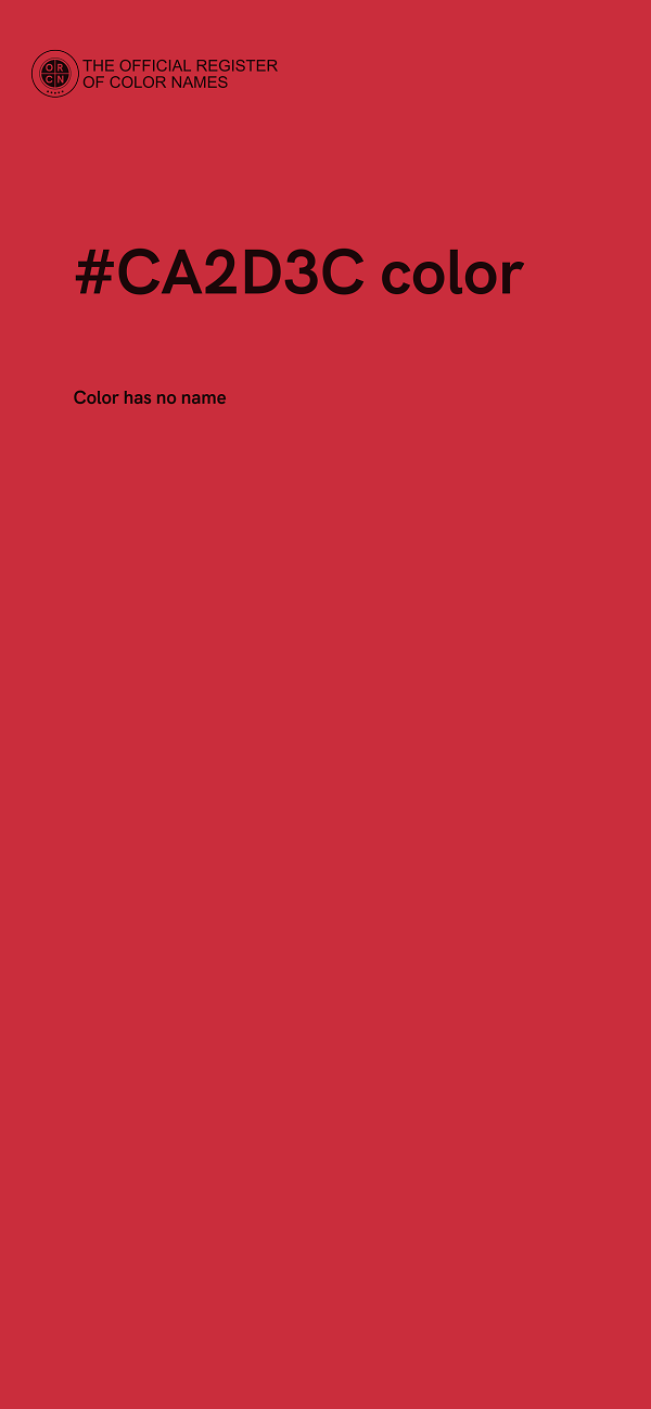 #CA2D3C color image