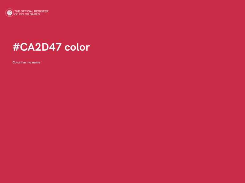 #CA2D47 color image