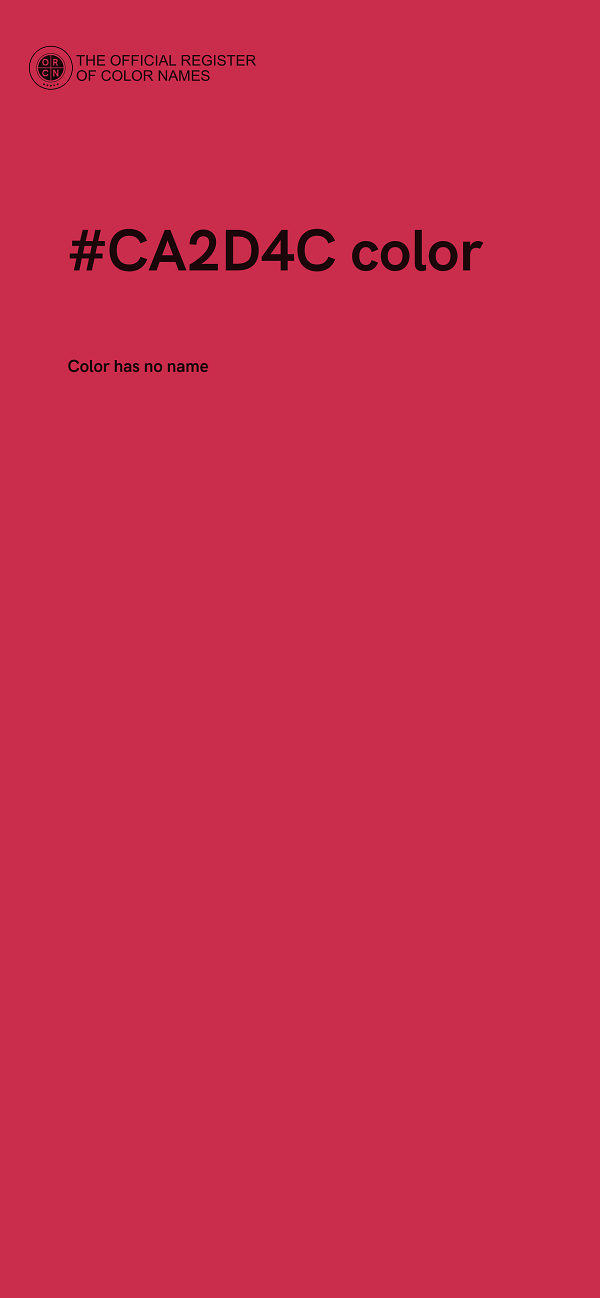 #CA2D4C color image