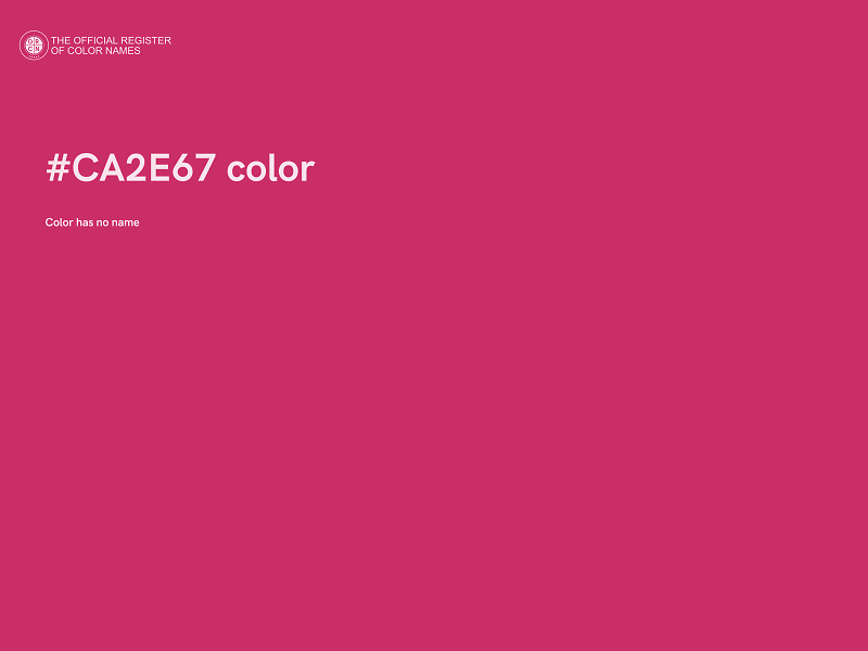 #CA2E67 color image