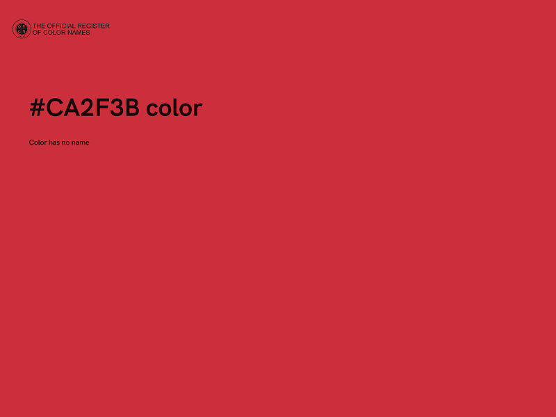 #CA2F3B color image