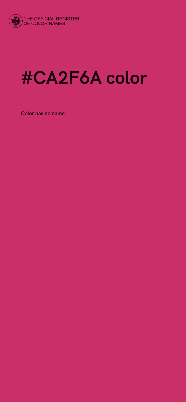 #CA2F6A color image