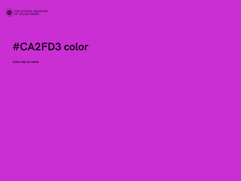 #CA2FD3 color image