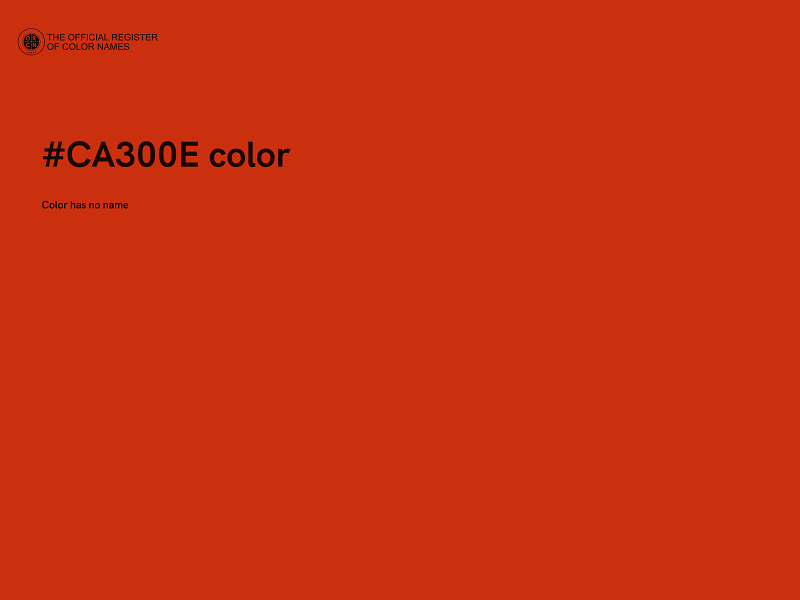 #CA300E color image