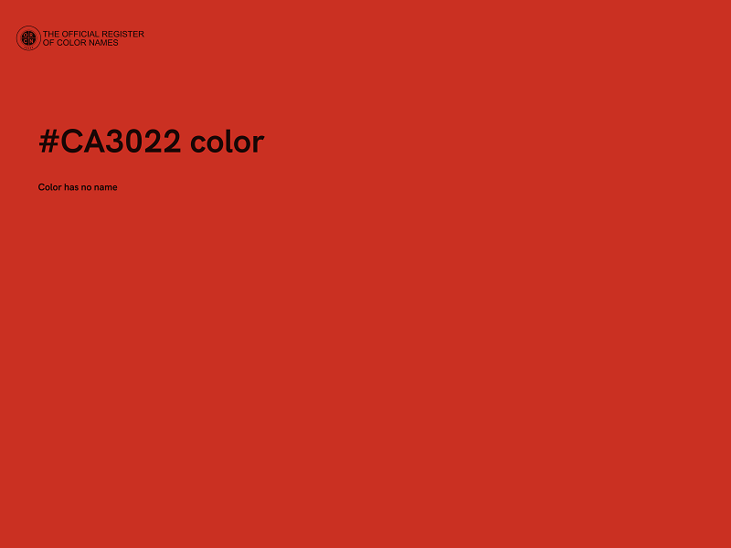 #CA3022 color image