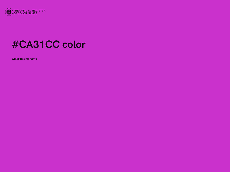 #CA31CC color image