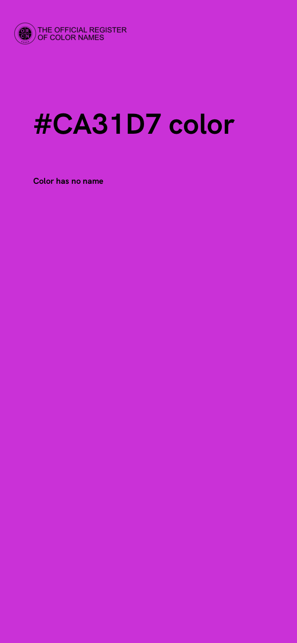 #CA31D7 color image