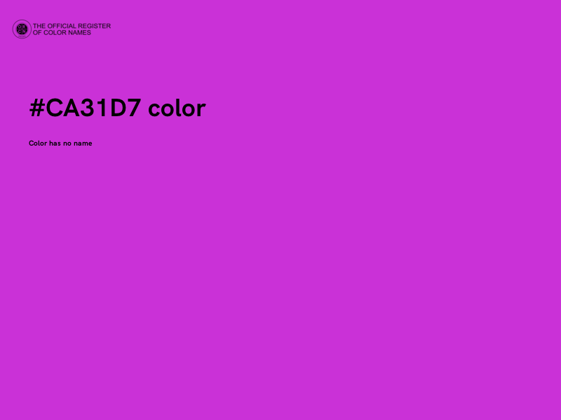 #CA31D7 color image