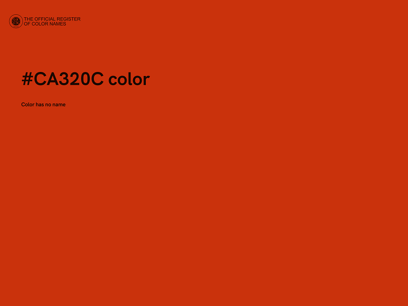 #CA320C color image