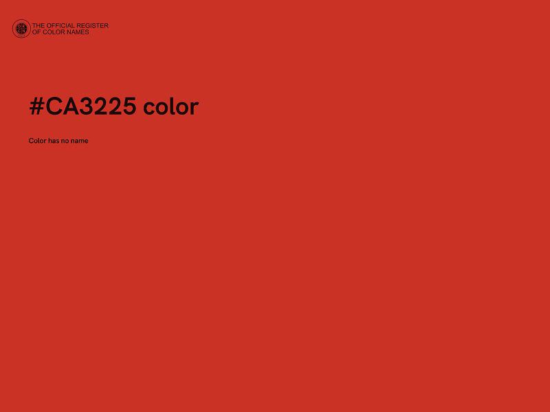 #CA3225 color image