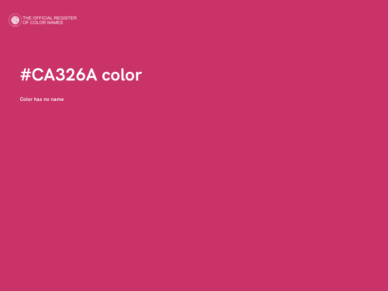 #CA326A color image