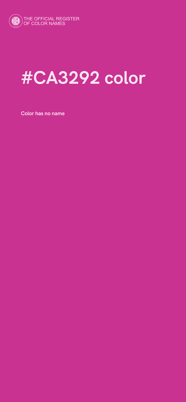 #CA3292 color image