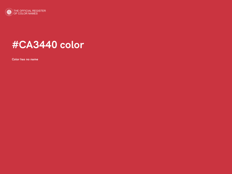 #CA3440 color image