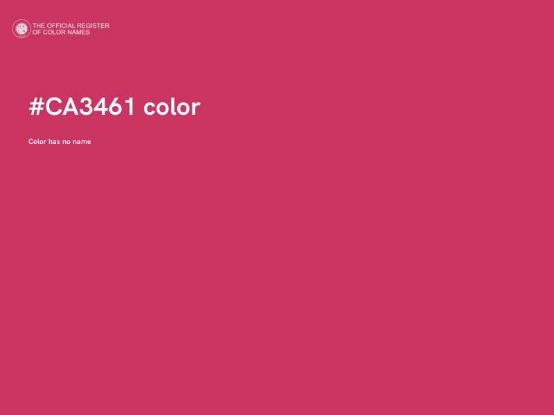 #CA3461 color image