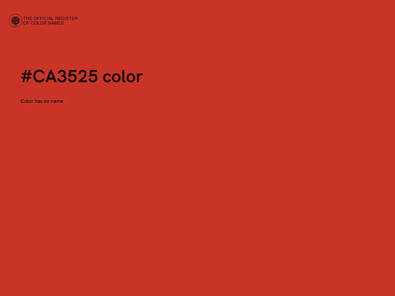 #CA3525 color image