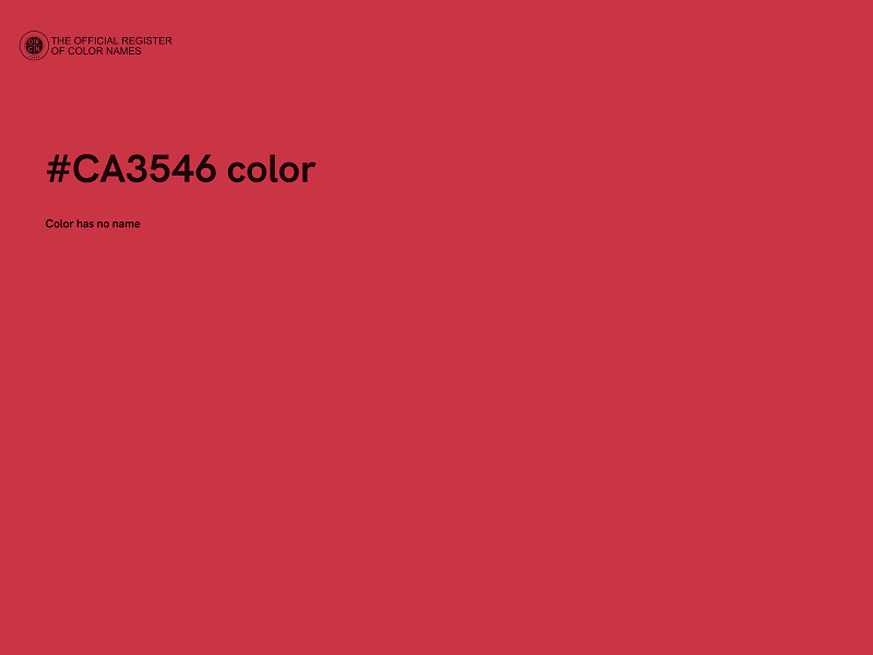 #CA3546 color image