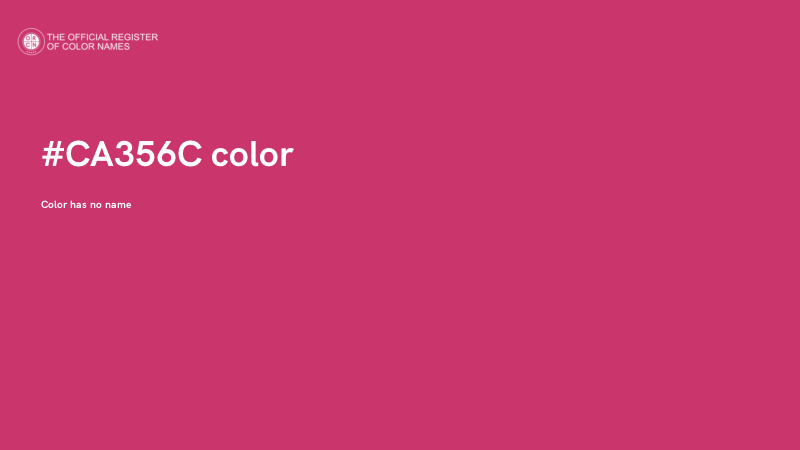 #CA356C color image