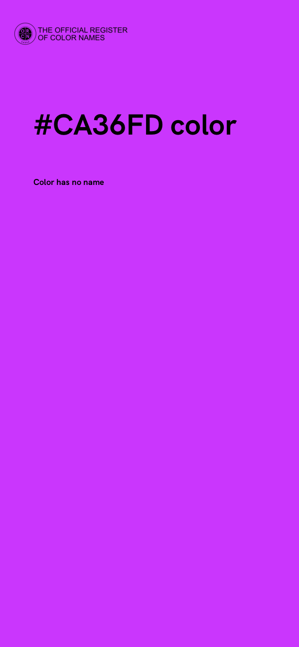#CA36FD color image