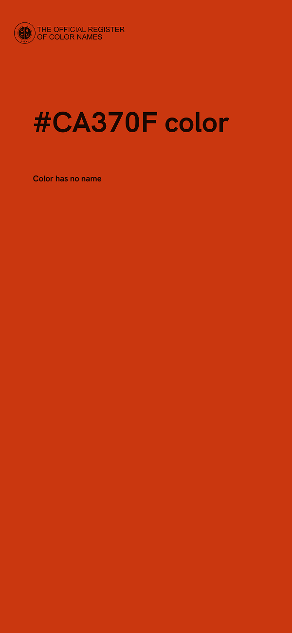 #CA370F color image