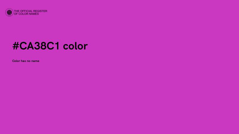 #CA38C1 color image