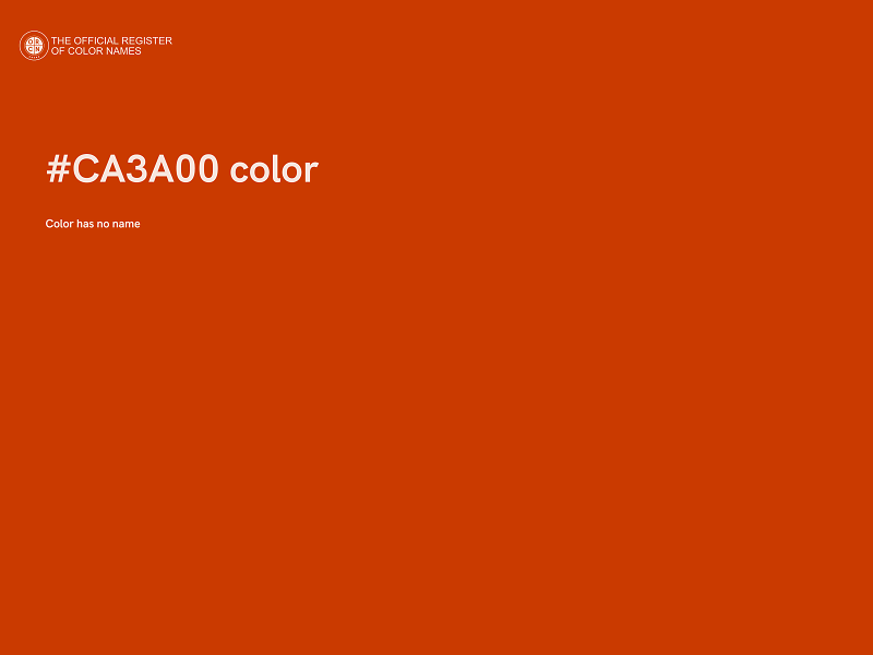 #CA3A00 color image