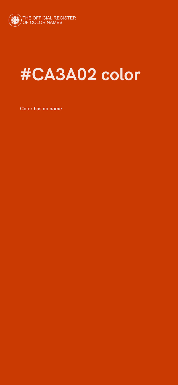 #CA3A02 color image