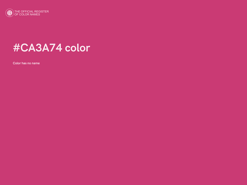 #CA3A74 color image