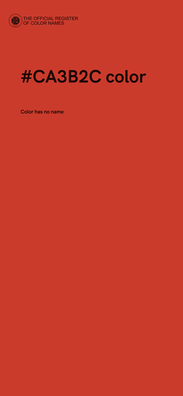 #CA3B2C color image