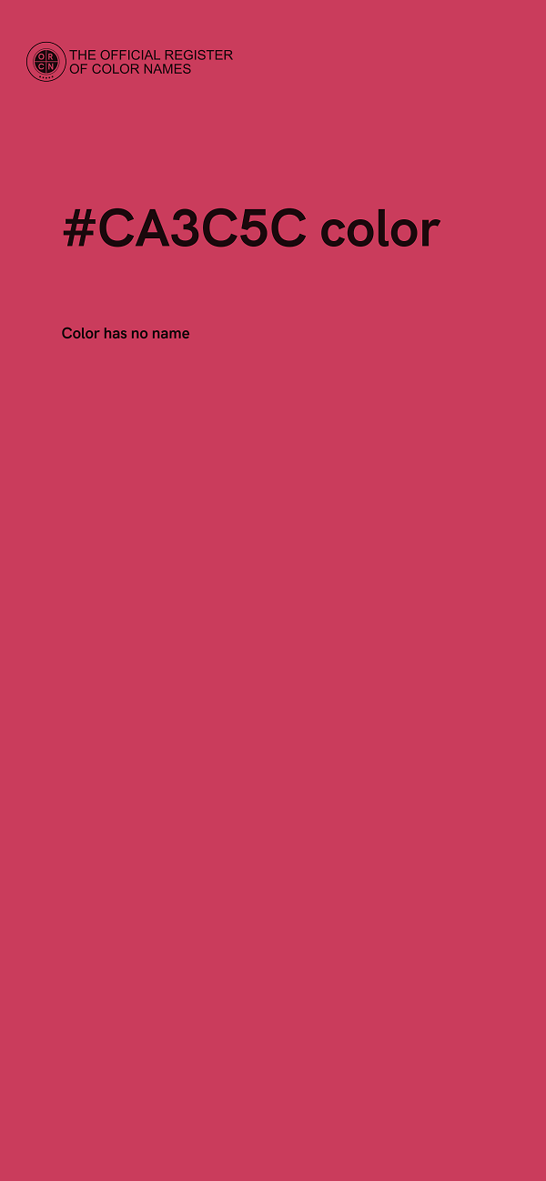 #CA3C5C color image