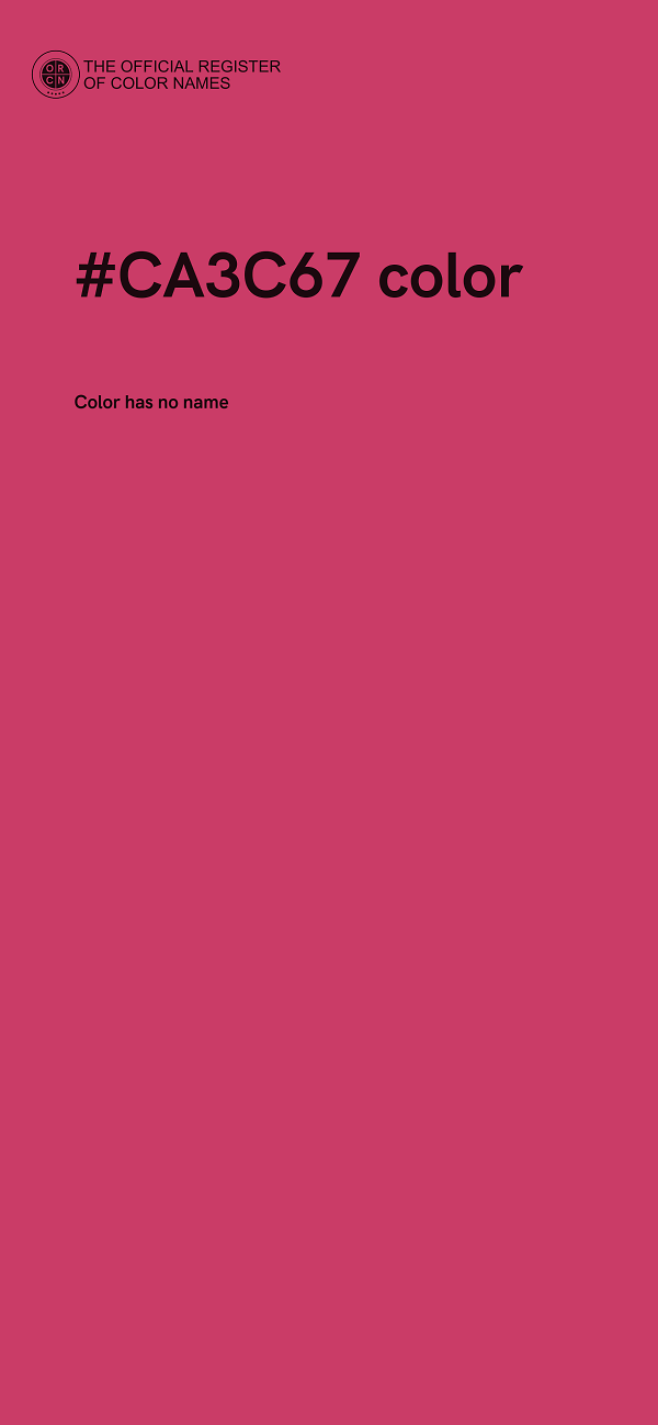 #CA3C67 color image