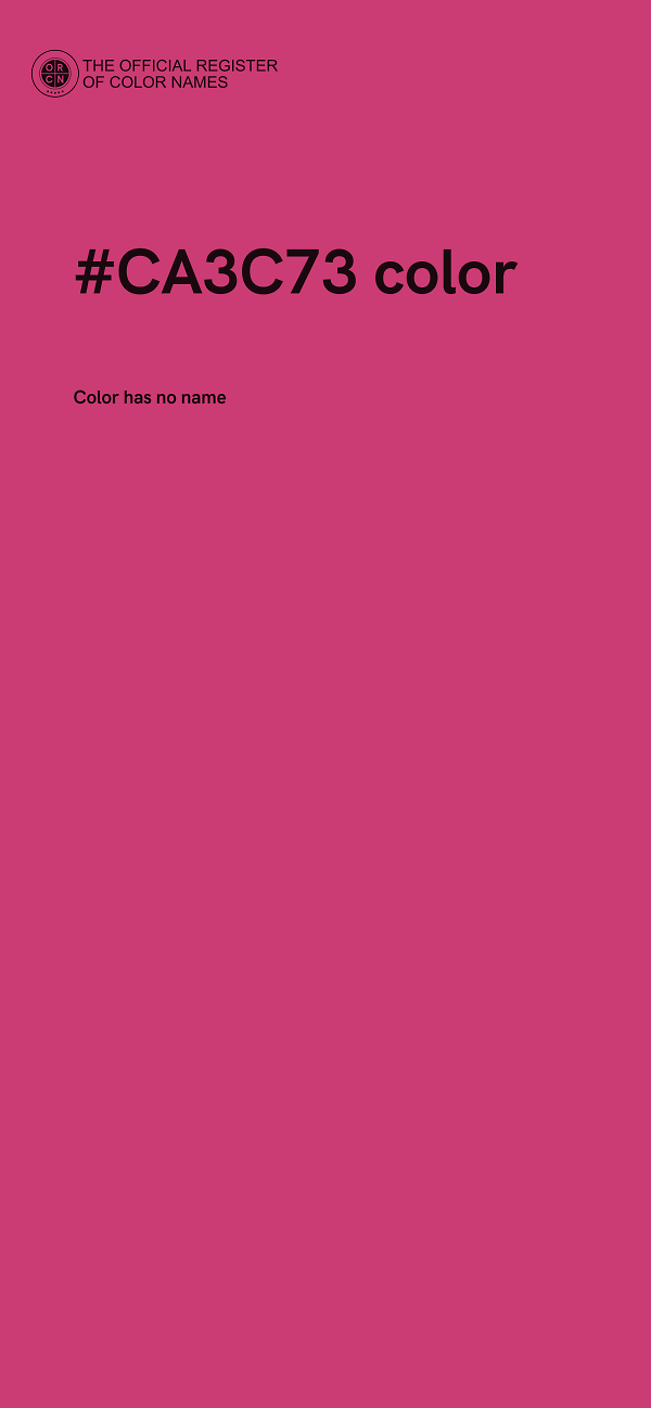 #CA3C73 color image