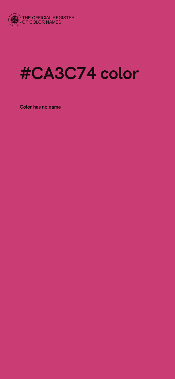 #CA3C74 color image