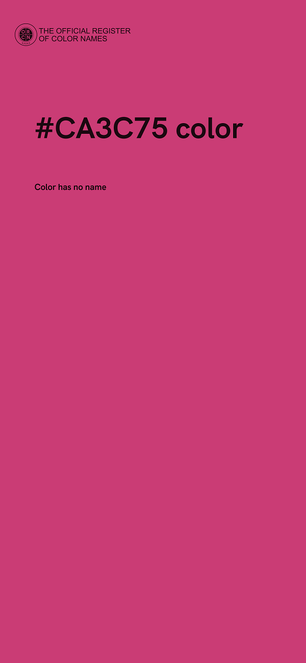 #CA3C75 color image