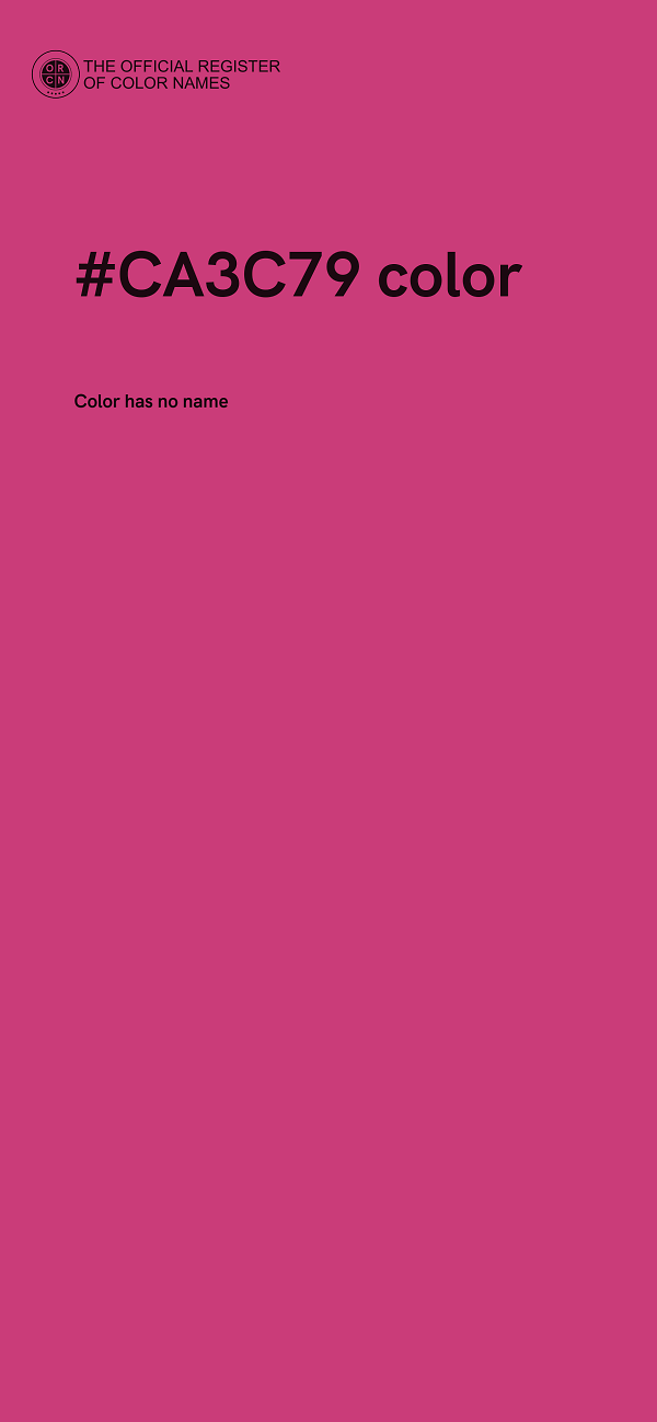 #CA3C79 color image