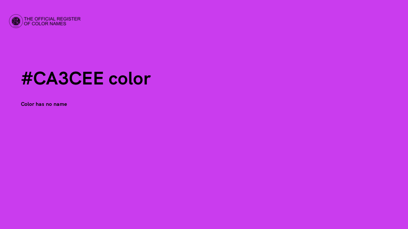#CA3CEE color image