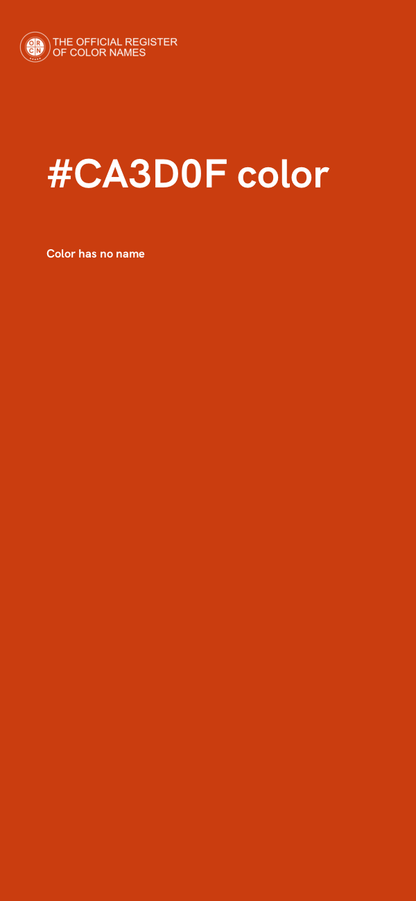 #CA3D0F color image