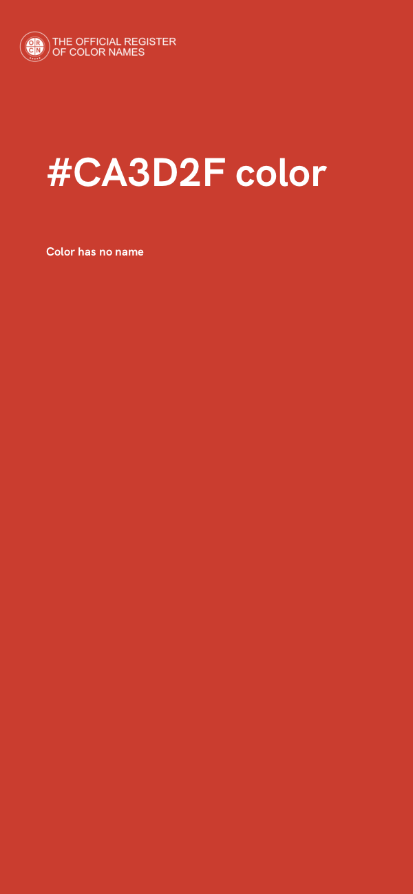 #CA3D2F color image