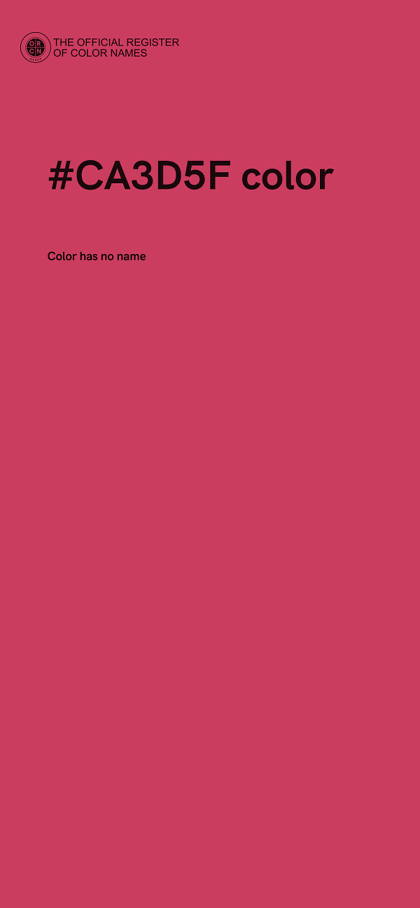 #CA3D5F color image