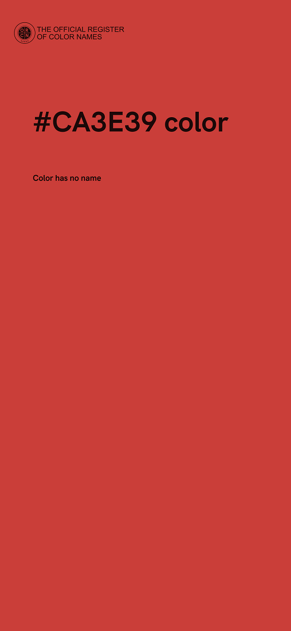 #CA3E39 color image