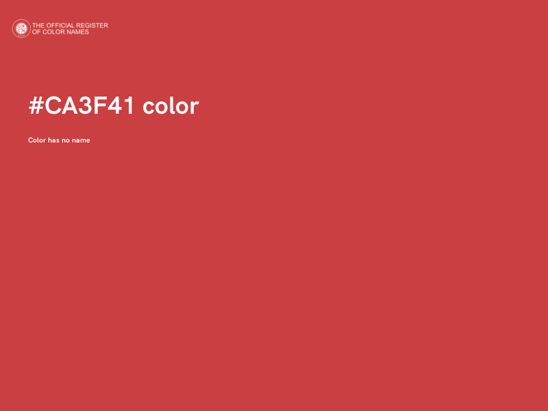 #CA3F41 color image