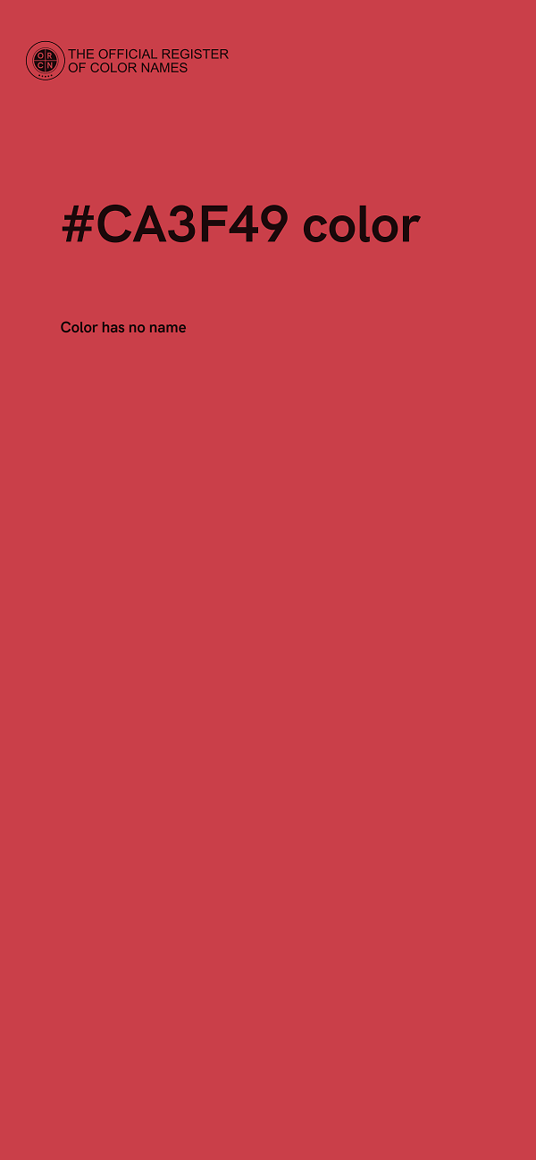 #CA3F49 color image