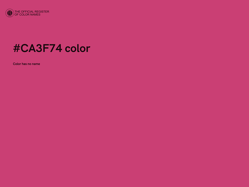 #CA3F74 color image