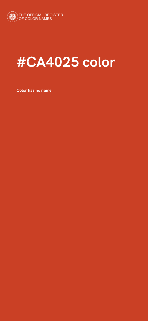 #CA4025 color image