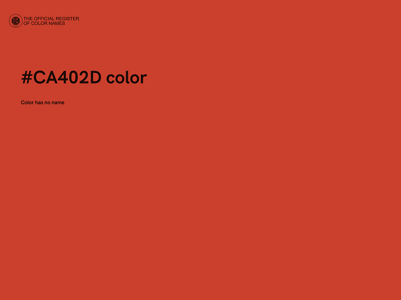 #CA402D color image