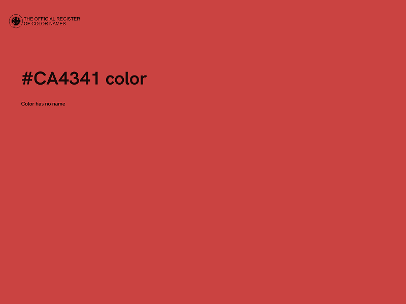 #CA4341 color image