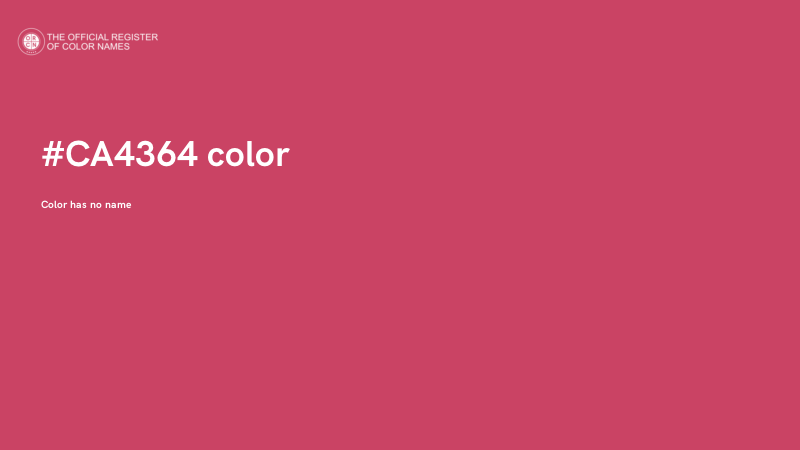 #CA4364 color image