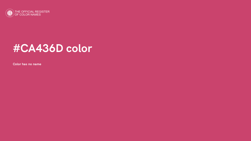 #CA436D color image