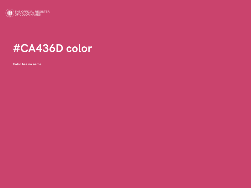 #CA436D color image
